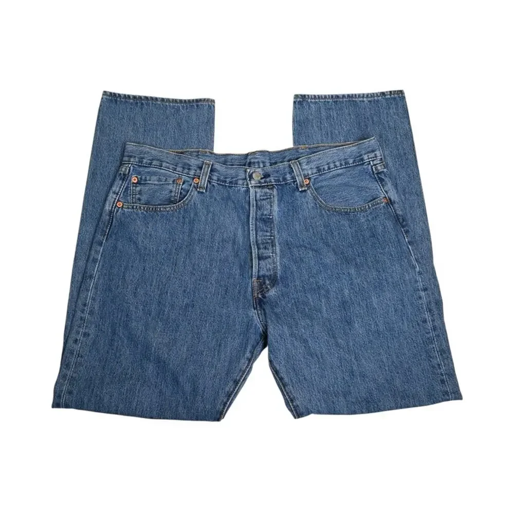 Levi's Men's 501 Straight Leg Button Fly Jean 38x32